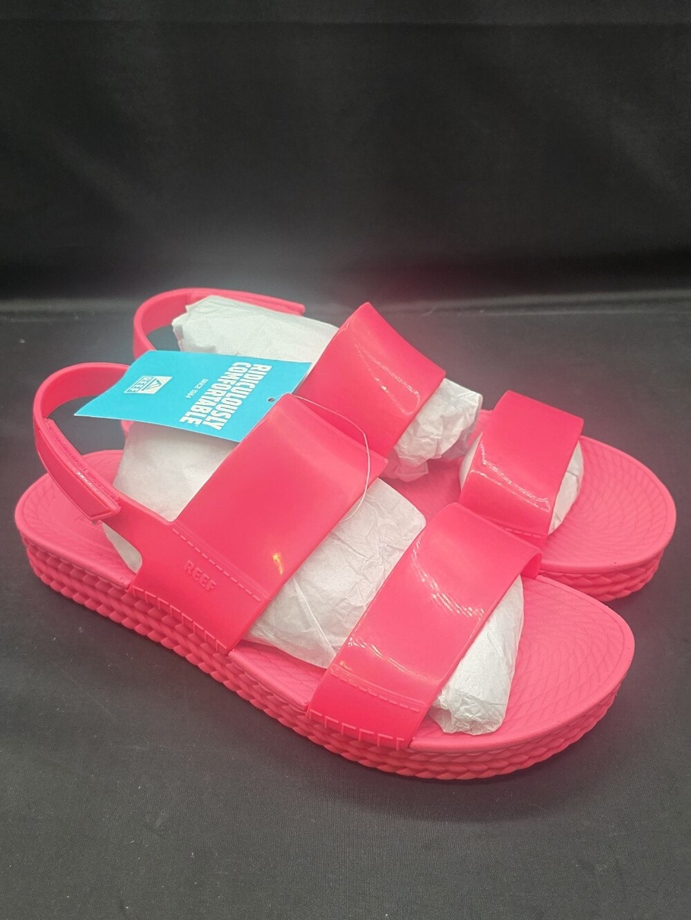 Reef Water Vista Platform Sandals Hot Pink 8